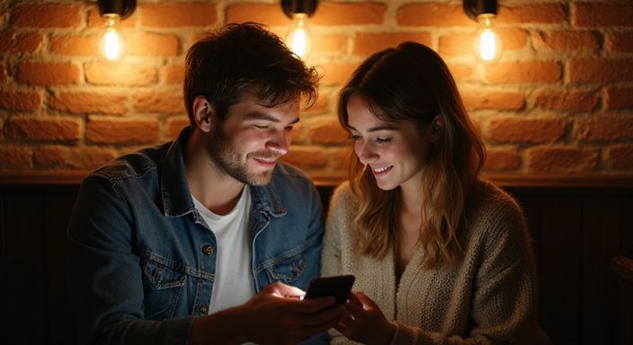 Ein Paar plant ihr nächstes Treffen in einem Café und wollen sexkontakt in Klagenfurt.